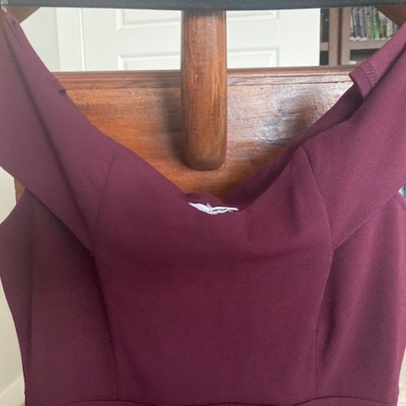 🤑FREE ADD-ON- NWT Purple mini dress asymmetrical - Picture 3 of 3